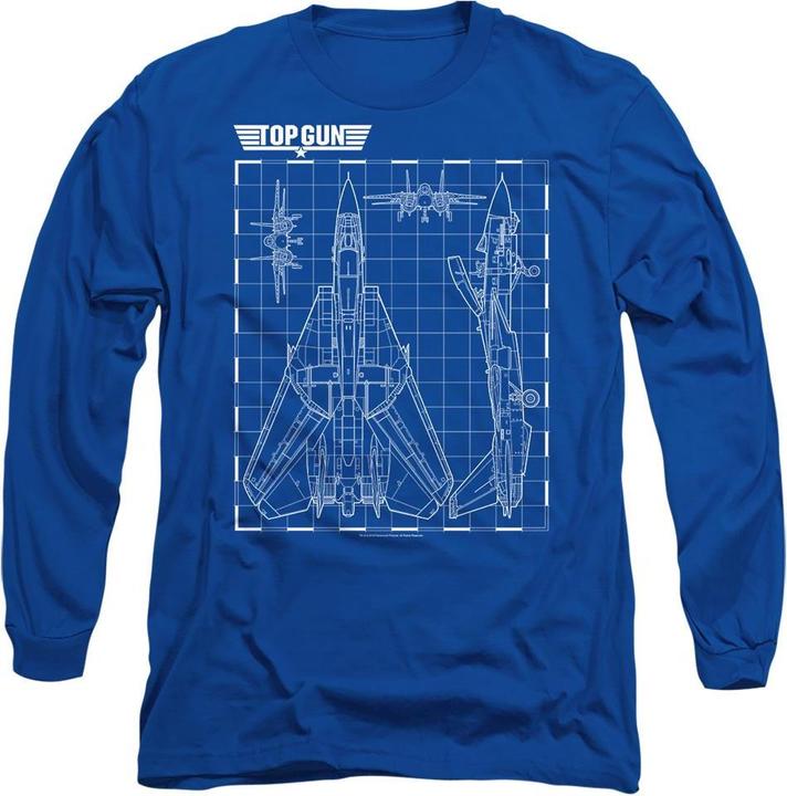 Actual product image Top Gun Unisex Adult Schematic T-Shirt (M)