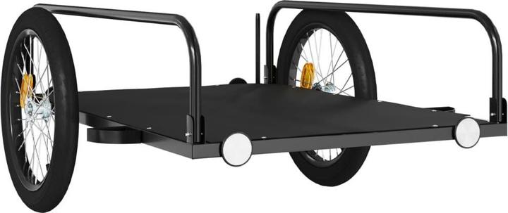 Actual product image VidaXL Fahrradanhänger Cargo Schwarz 135x70x37 cm Eisen, Farbe