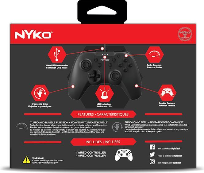 Immagine prodotto Nyko Prime Wired Controller - Black For Switch (Switch)
