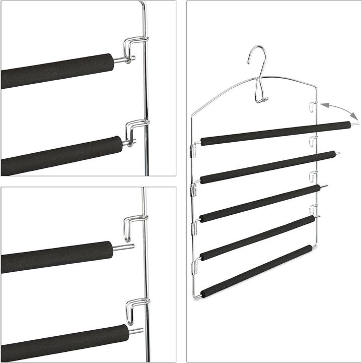 Actual product image Relaxdays Space Saving Clothes Hanger (3 x)