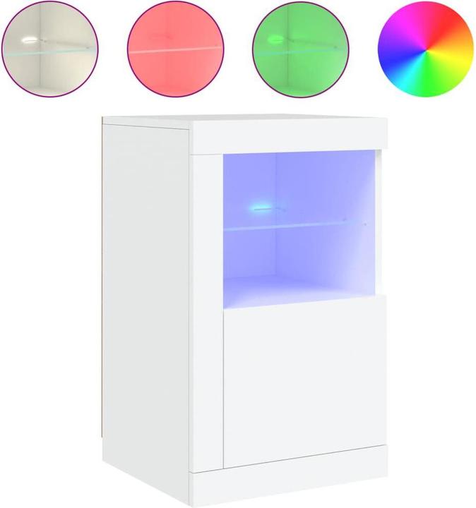 Image du produit VidaXL Armoire d'appoint avec lampes LED Blanc (41 x 37 x 67 cm)