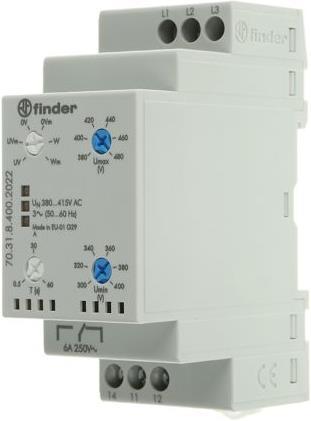 Immagine prodotto Finder Relè di monitoraggio della tensione 380-415V ac, 3P