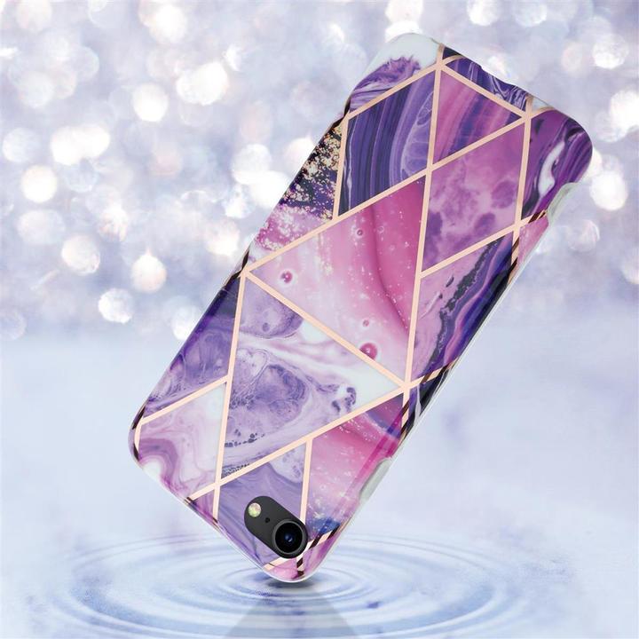 Image du produit Cadorabo Couverture IMD TPU Marbre coloré (Apple iPhone 7, Apple iPhone SE (2ème génération))