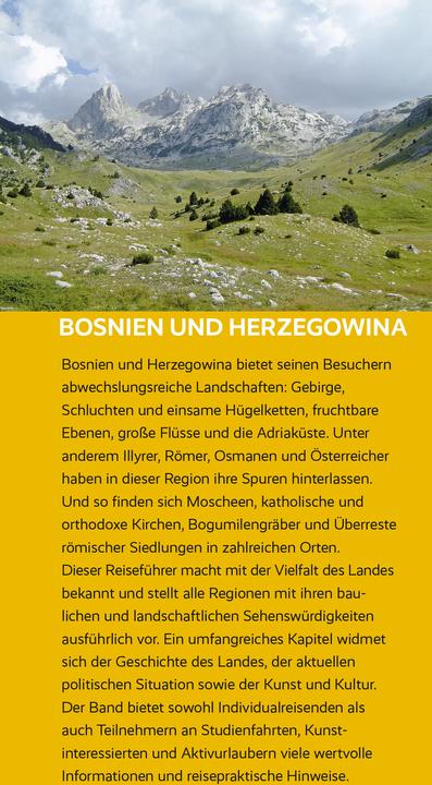 Actual product image Reiseführer Bosnien und Herzegowina (German, Matthias Jacob, Marko Plesnik, 2024)