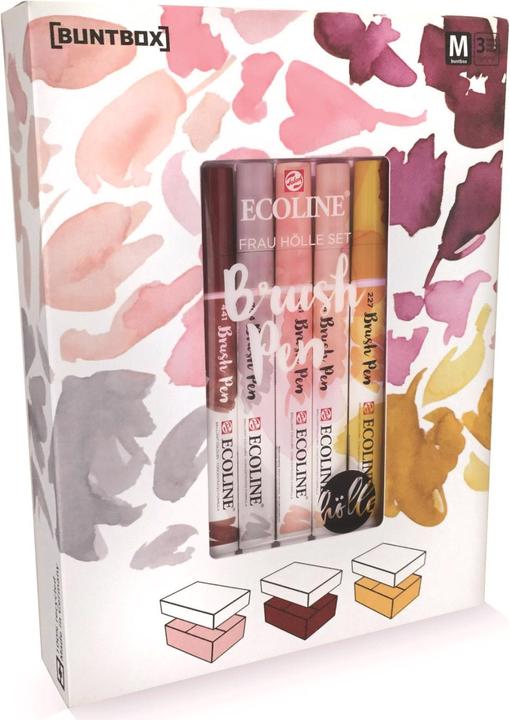 Immagine prodotto Talens Brushpen Ecoline set di 5 box colore donna inferno (Multicolore, 3 x)