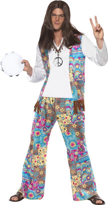Produktbild Smiffys Flower Power Hippie Männer Kostüm (M)