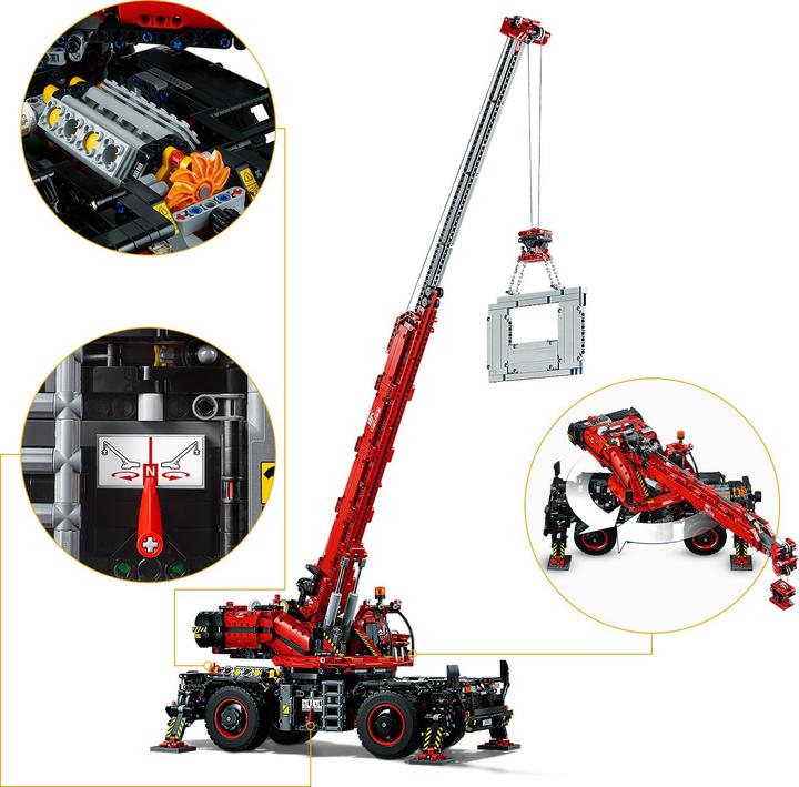 Produktbild LEGO Geländegängiger Kranwagen (42082, LEGO Technic)