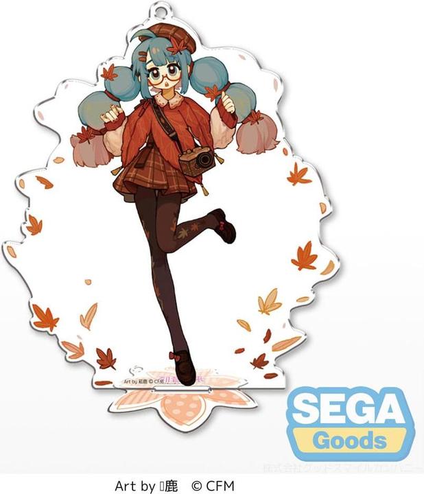 Actual product image Sega Goods Hatsune Miku Acrylic Stand Hatsune Miku Key Chain SUUROKU Ver. 14 cm