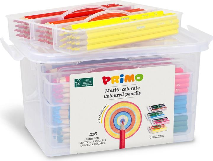 Immagine prodotto Primo Matite colorate scatola scuola 216 pezzi (Multicolore, 216 x)