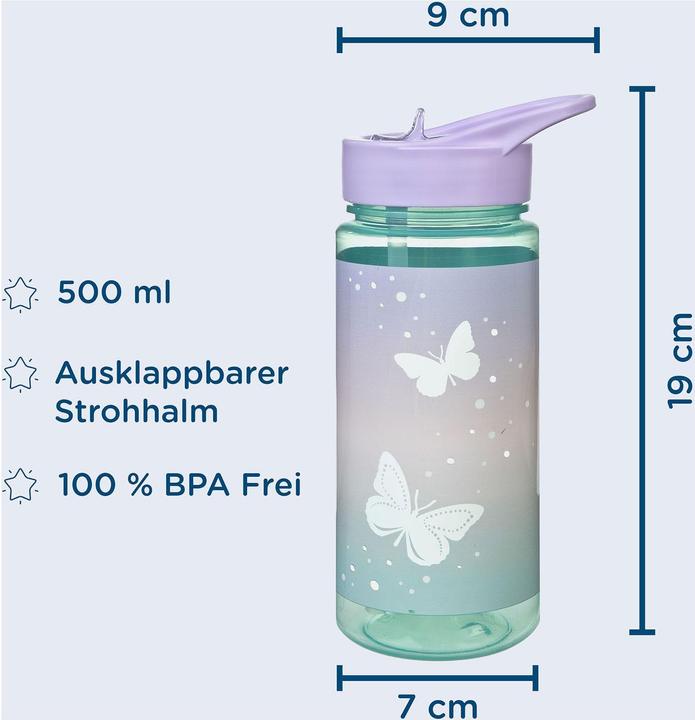 Produktbild Scooli Trinkflasche BUFI9913 Butterfly Wishes 19x9x7cm (0.50 l)