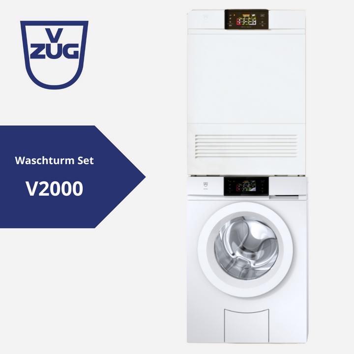 Actual product image V-Zug Washing machine AdoraWashing V2000 (8 kg, Left, CH plug)