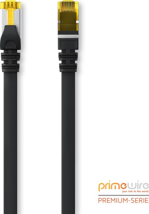 Immagine prodotto Primewire Cavo di rete CAT.7 piatto - cavo Ethernet Gigabit Lan RJ45 - cavo patch - comp. CAT.5 CAT.6 CAT.8 (U/FTP, CAT7, 0.25 m)