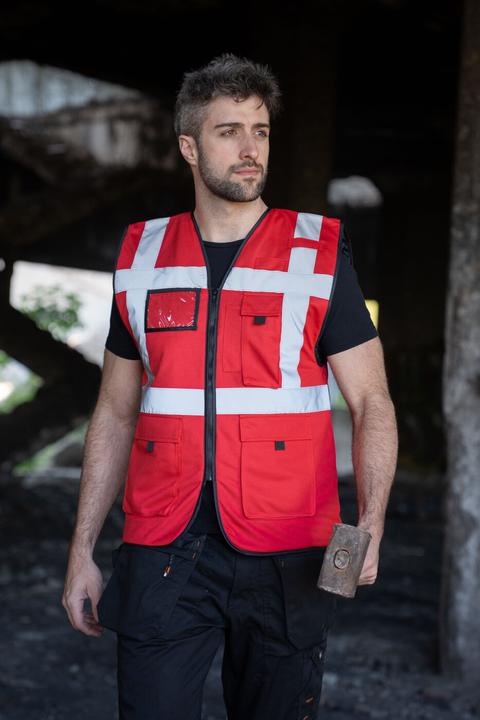 Produktbild Korntex Gefütterte Warnweste (L)