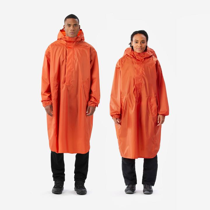 Produktbild Forclaz Poncho Regencape 60 l Wandern - MT500 orange (L)