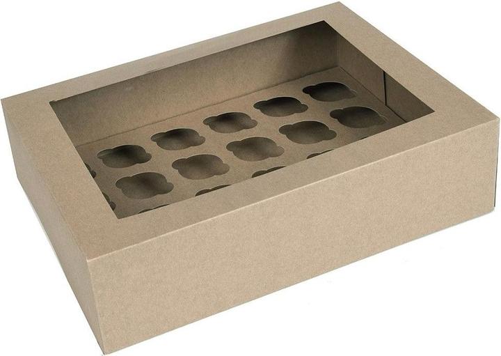 Actual product image House of Marie Box of 24 mini cupcakes - Kraft (2pcs)