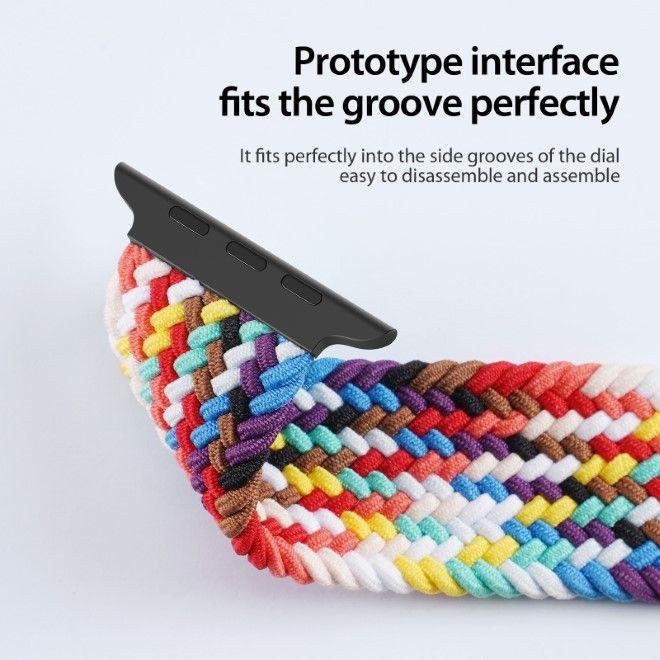 Actual product image Dux Ducis Mixture Pro bracelet Apple Watch 38mm/40mm/41mm - rainbow (38 mm, 40 mm, 41 mm, Nylon)