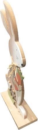 Image du produit Bekos Leo - Grand lapin de Pâques en bois à poser