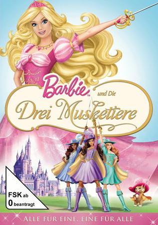 Actual product image Barbie and The Three Musketeers (DVD, 2009, Turkish, English, German)
