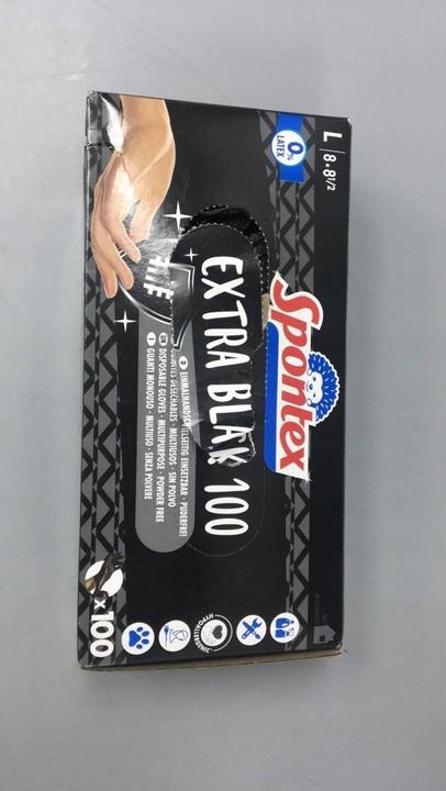 Immagine prodotto Spontex Guanti monouso Extra Black 100 in vinile taglia L