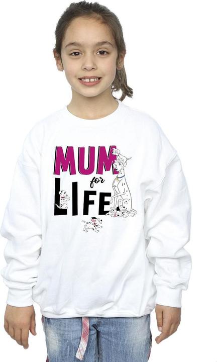 Actual product image Disney Girls 101 Dalmatians Mum For Life Sweatshirt (140, 146)