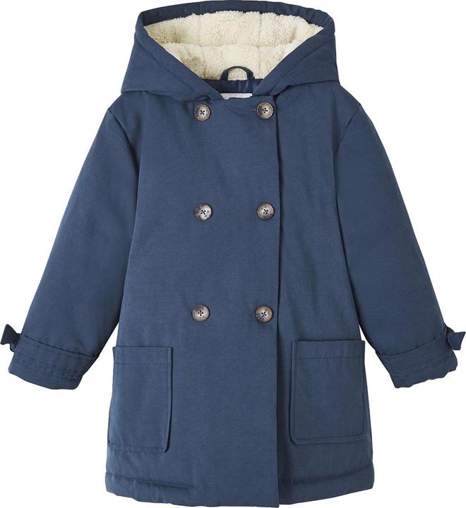 Actual product image Vertbaudet Girls' winter jacket with hood, recycled polyester padding (86)
