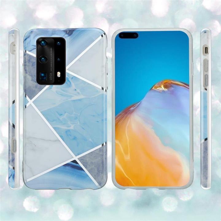 Image du produit Cadorabo Couverture IMD TPU Marbre coloré (Huawei P40 Pro+)