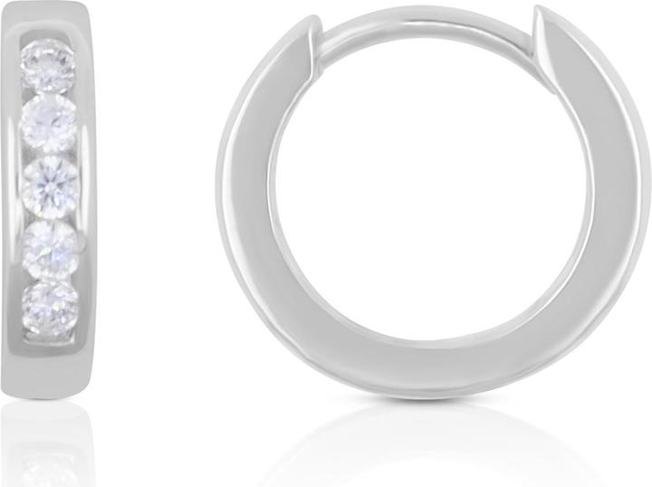 Actual product image Muau Creoles (750/18 K white gold)