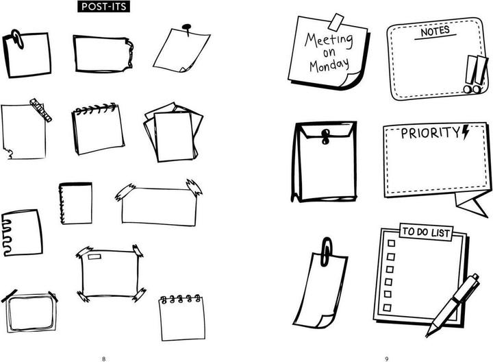 Produktbild Let's sketch! Das ultimative Sketchnotes-Stickerbuch – Über 600 Sticker: Symbole und Icons zum