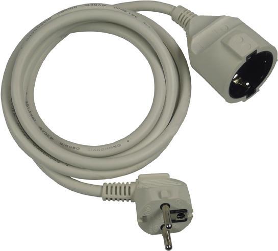 Produktbild REV Verlg.H05VV-F 10m weiss (10 m, CEE 7/3)