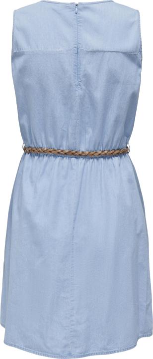 Image du produit Only Coupe normale Col rond Bretelles larges Robe courte Robe en jean (M)