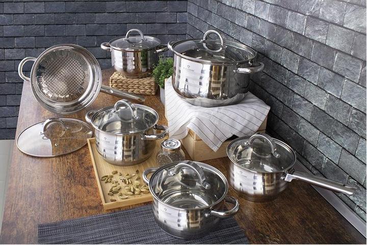 Image du produit Blaumann Gourmet (24 cm, Ensemble de casseroles et de poêles de cuisson, Acier inoxydable)