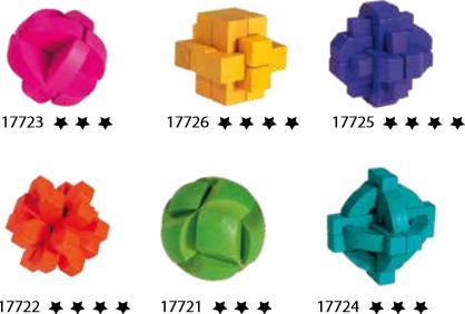 Actual product image Fridolin IQ Test" wooden puzzle, coloured