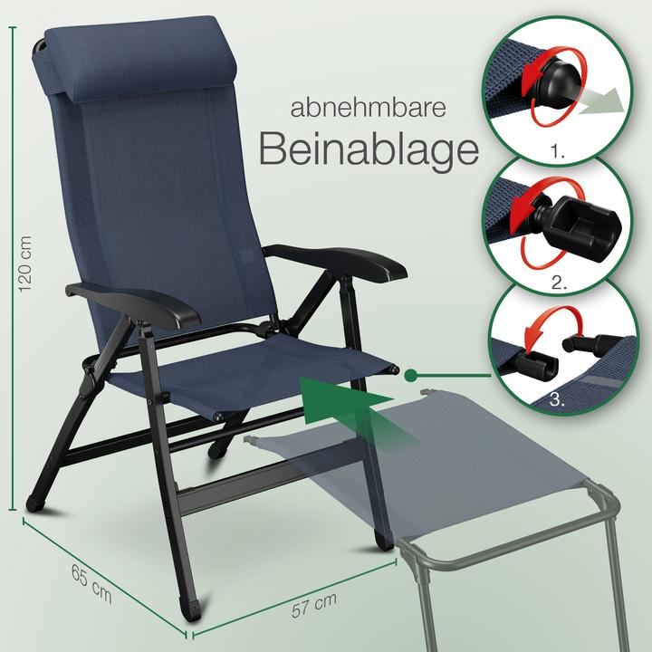Produktbild Aktivshop Klappstuhl aktiv Camping mit Beinauflage