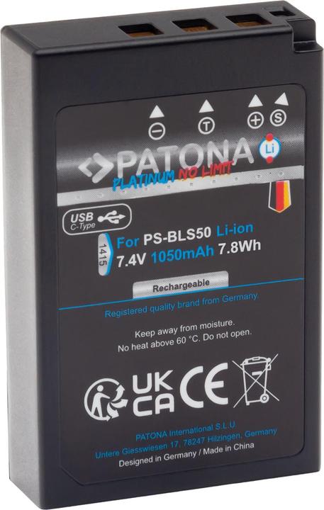 Produktbild Patona Platinum USB-C Olympus PS-BLS-50