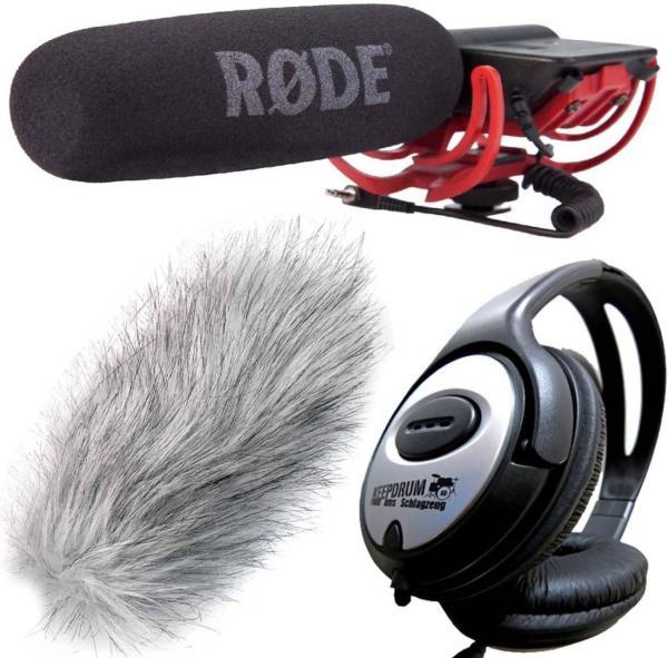 Produktbild RØDE VideoMic Rycote mit Windschutz mit Kopfhörer