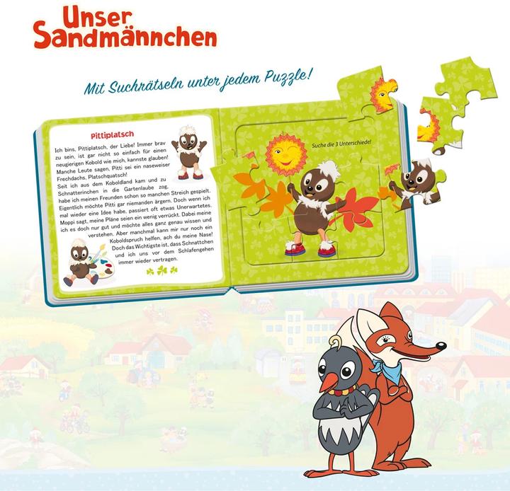 Actual product image Unser Sandmännchen Puzzlebuch mit 4 Puzzle Sandmann (German, Trötsch Verlag GmbH & Co KG, 2020)