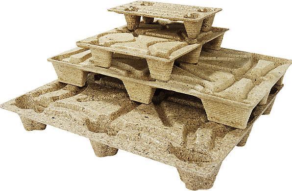 Immagine prodotto kaiserkraft Pallet in legno pressato terra, marrone, lungh. x largh. 800 x 600 mm, 3000 kg.
