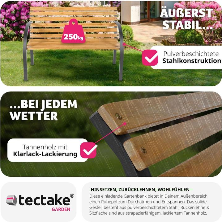 Immagine prodotto tectake Panchina da giardino Micha