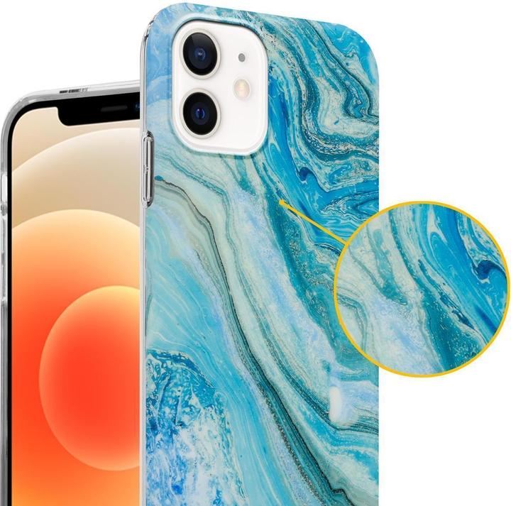 Produktbild Cadorabo IMD TPU Bunter Marmor Cover (Apple iPhone 12 Pro Max)