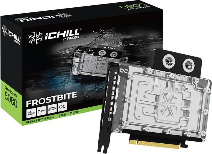 Actual product image Inno3D GeForce RTX 5080 iChill Frostbite, 16384 MB GDDR7 (16 GB)