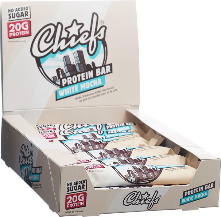 Image du produit Chiefs Protein Bar (Chocolat blanc, 12 pcs, 660 g)