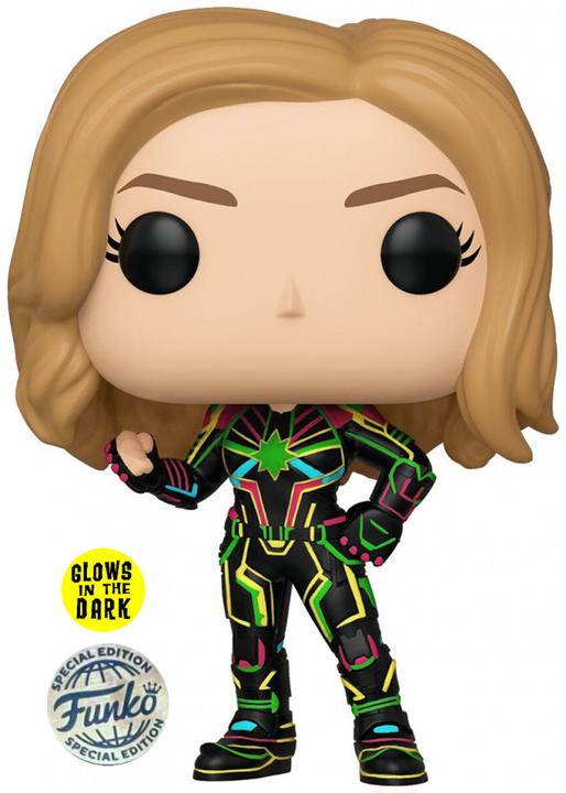 Funko Pop! Marvel: Captain Marvel - Captain Marvel (Neon Suit) (Glows in the Dark) (Special Edition)