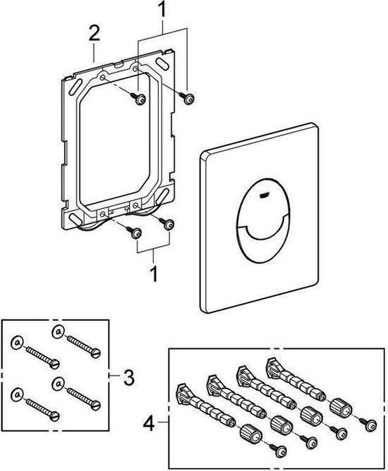 Actual product image Grohe Skate Air cover plate