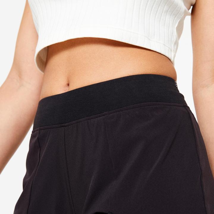 Produktbild Domyos Shorts mit Untershorts 2-in-1 Damen - 500 schwarz (S)