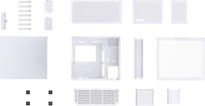 Immagine prodotto Jonsbo D41 MESH White (mATX, DTX, Mini-ITX, ATX)