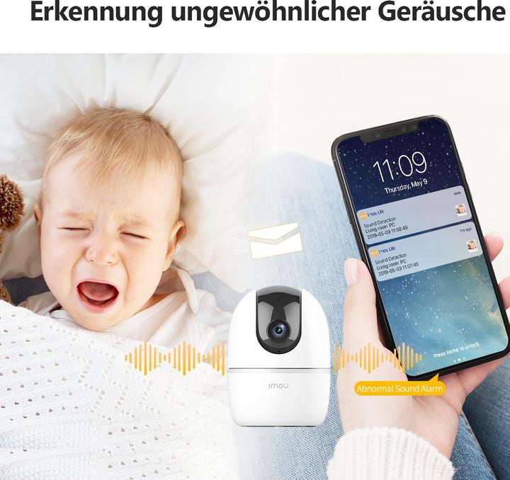 Actual product image Imou A1 WiFi Pan&Tilt Surveillance Camera 360° Coverage (1920 x 1080 Pixels)