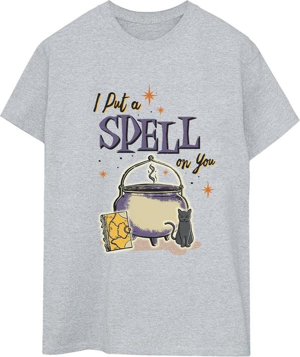 Actual product image Disney Womens/Ladies Hocus Pocus Spell On You Cotton Boyfriend T-Shirt (S)