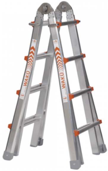Produktbild kaiserkraft Teleskop-Klappleiter (Mehrzweckleiter, 420 cm)