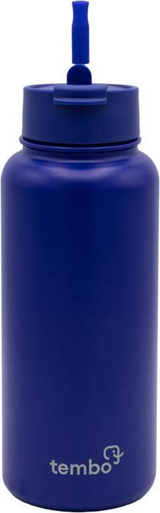 Tembo Tembottle Trisolation Dreifach Isolierte Edelstahlflasche in Dunkelblau 1000ml (1 l)
