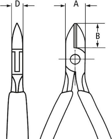 Image du produit Knipex Pince coupante de côté pour l'électronique (130 mm)